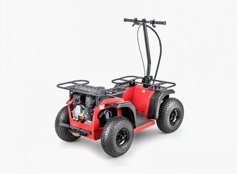 ripper ATV scooter powered by a lawn mower engine and sounds like it too