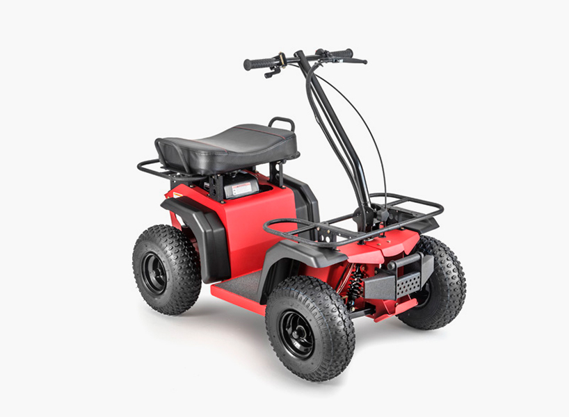 ripper ATV scooter powered by a lawn mower engine and sounds like it too