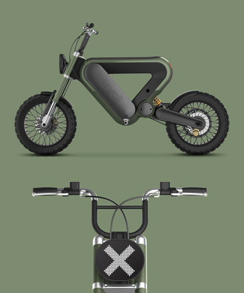 the triangular tryal electric motorcycle wins rizoma design challenge