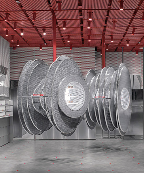 roomoo recreates sound waves for whatever sunglass shop in shanghai
