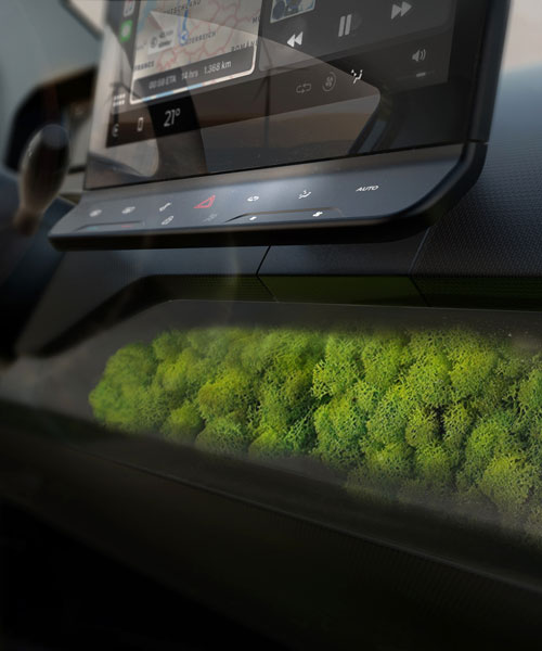 sono's 'self-charging’ electric car has dead moss in the dashboard to clean the air