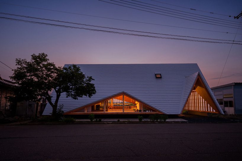 takeru shoji architects shapes the hara house as a large wooden tent in japan