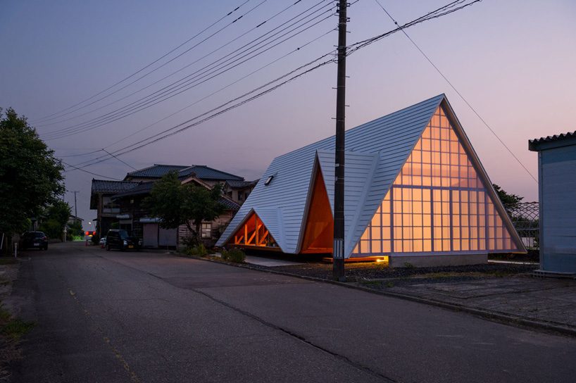 takeru shoji architects shapes the hara house as a large wooden tent in japan