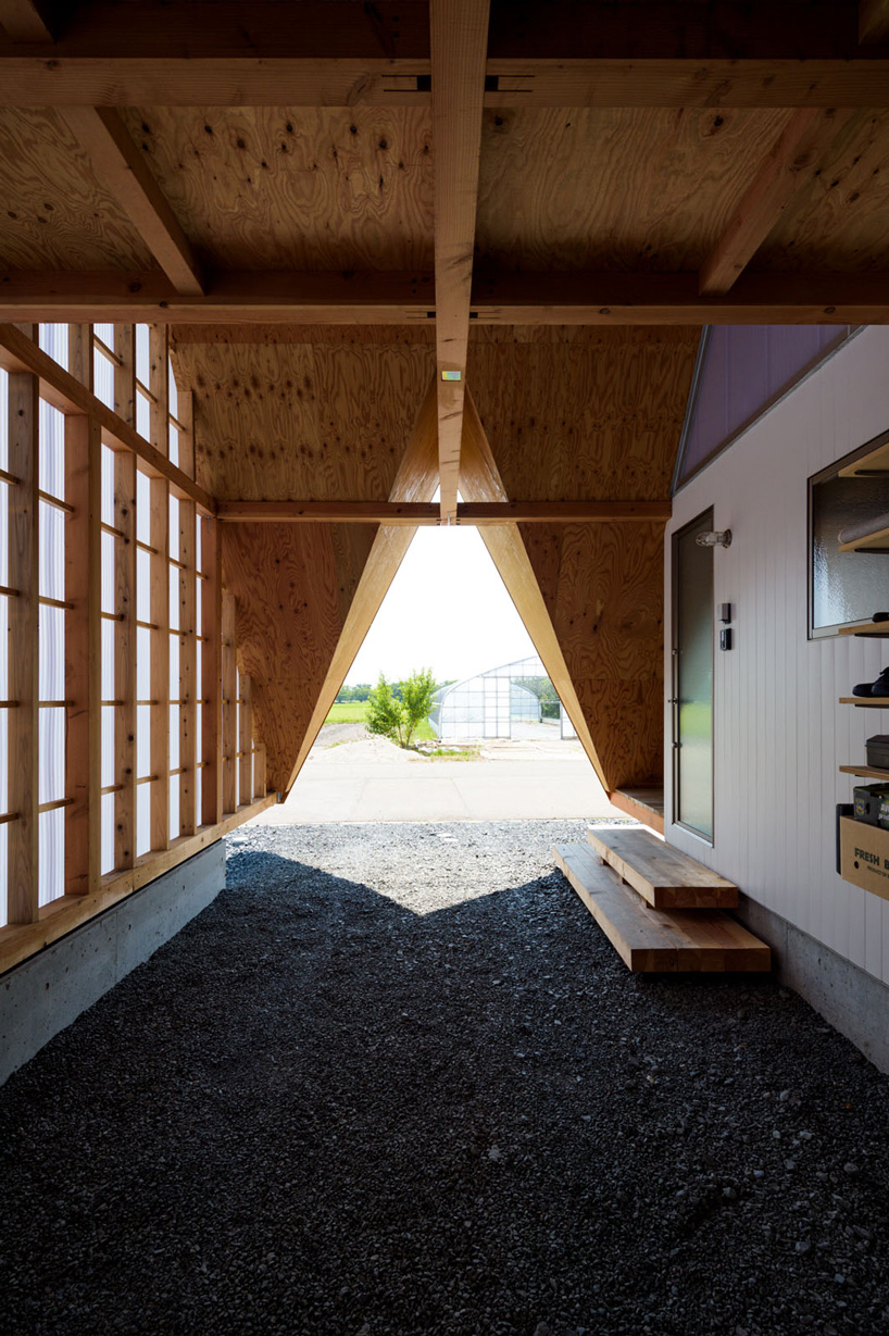 takeru shoji architects shapes the hara house as a large wooden tent in japan