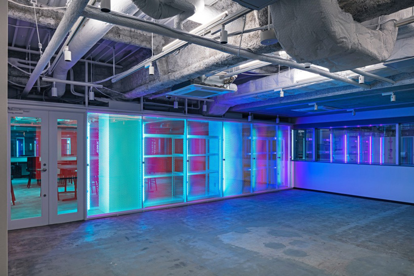 tsubame architects designs panasonic's future life factory with metal +neon