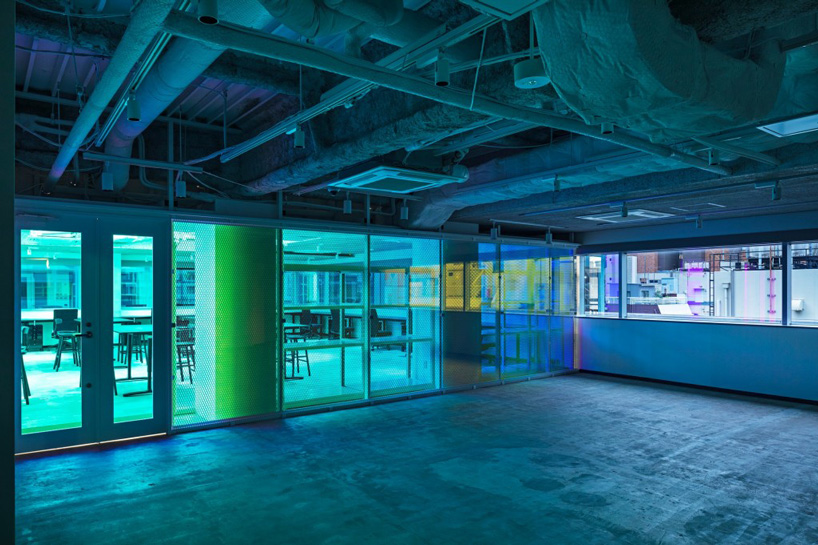 tsubame architects designs panasonic's future life factory with metal +neon