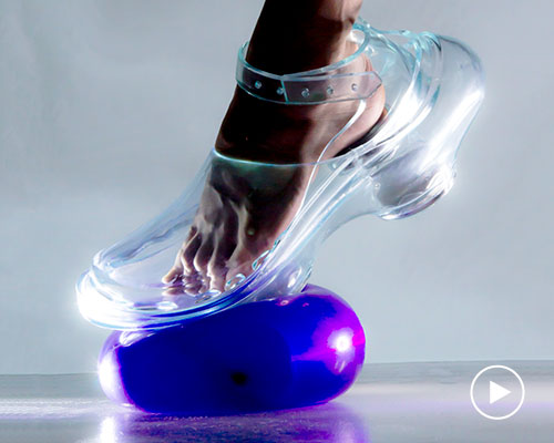 yukako hihara creates 'anti-gravity' shoes using repelling magnets