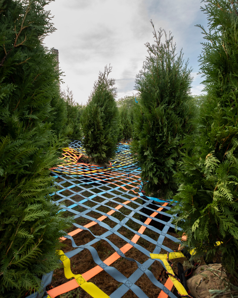 SO – IL's over-sized handmade hammock contains 130 trees