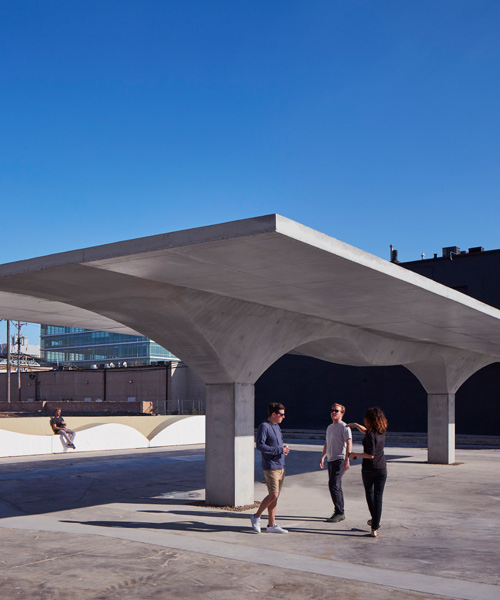 SOM's stereoform slab pavilion explores the potential of digital fabrication