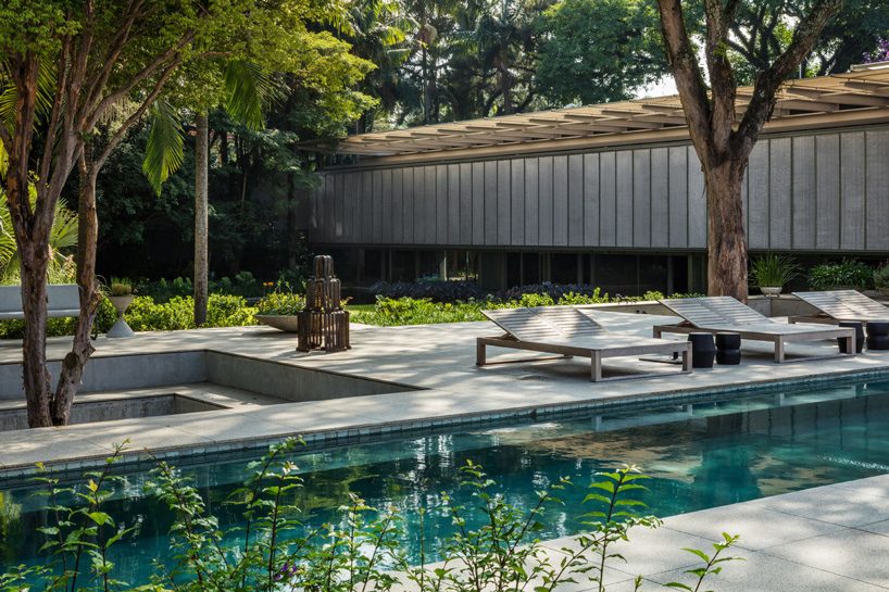 andrade morettin architects plans residence as a linear pavilion in são paulo