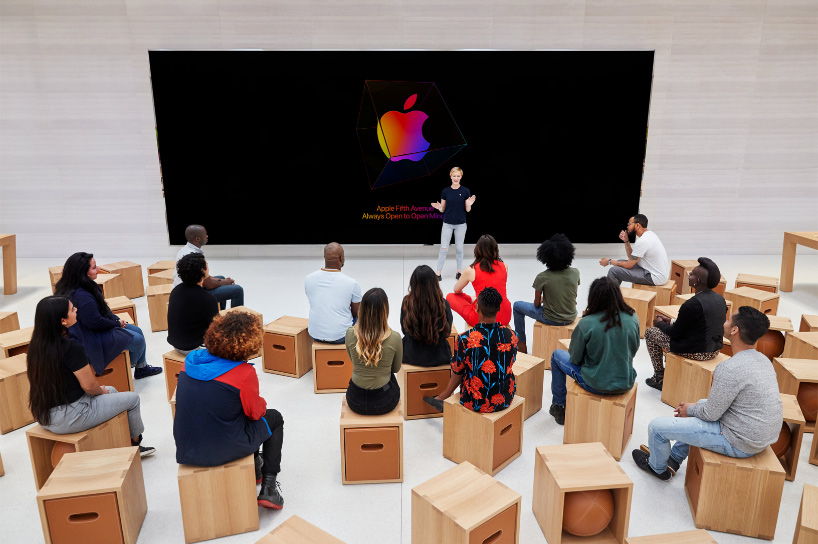 apple's famous new york 'cube' re-opens on fifth avenue