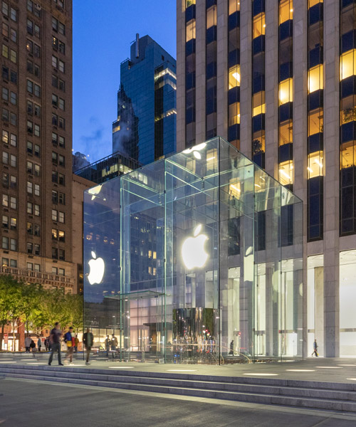 apple's famous new york 'cube' re-opens on fifth avenue