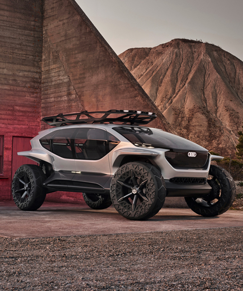 audi unveils futuristic off-road buggy with drones instead of headlights