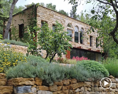 bits to atoms uses upcycled stone to reconstruct baskinta house in lebanon