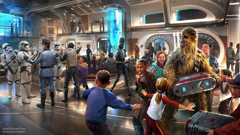 disney reveals interactive galactic starcruiser hotel at