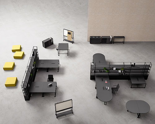 fantoni atelier collection flexibly yet unobtrusively fits your office