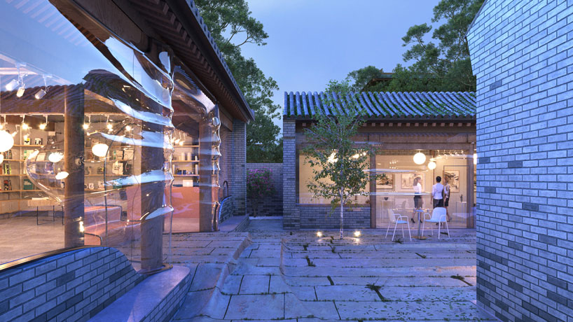 daipu architects generates undulating ‘force field hutong’ intervention