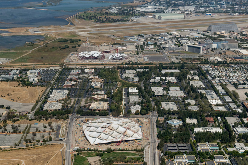 roof canopy of BIG + heatherwick's google hq campus revealed in new aerial pictures