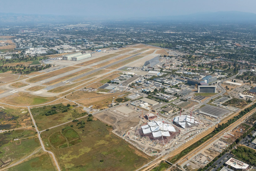 roof canopy of BIG + heatherwick's google hq campus revealed in new aerial pictures