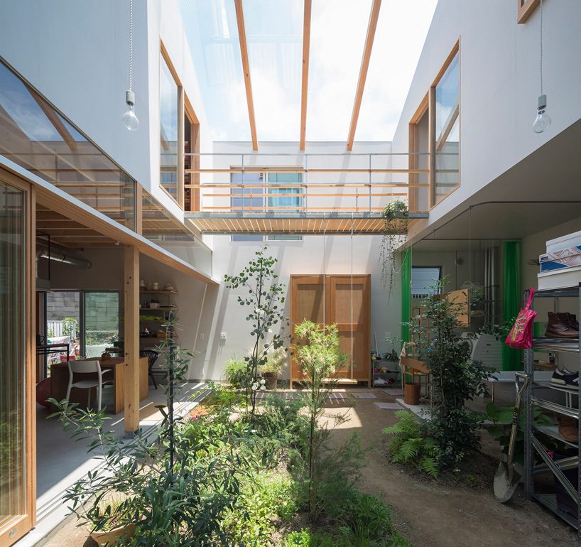 tato architects builds house in tsukimiyama japan around 