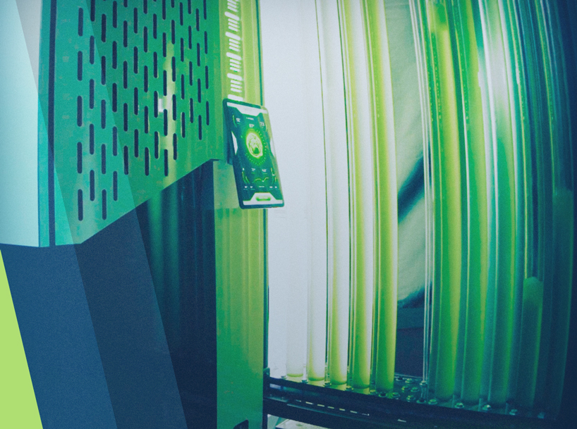 this algae-based bioreactor can swallow as much C02 from the air as an acre of trees