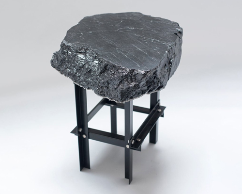 jesper eriksson reveals furniture collection made from 'coal marble'