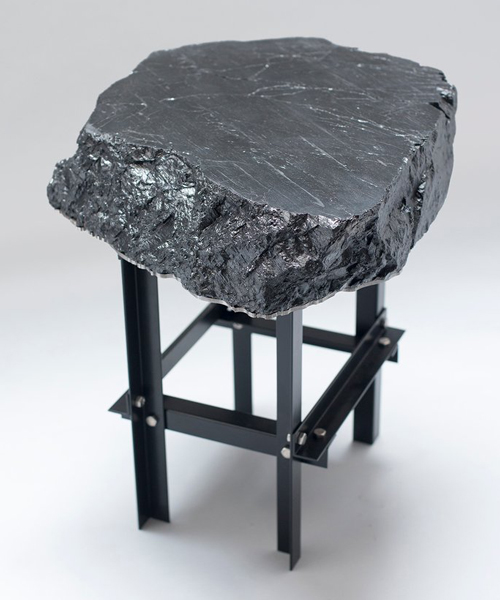jesper eriksson reveals furniture collection made from 'coal marble'
