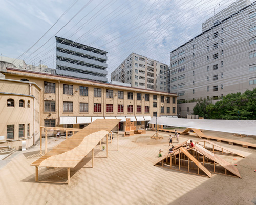 kagerou village of temporary pavilions questions forbidden matters in japanese public spaces