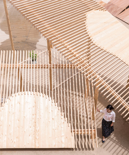 kagerou village of temporary pavilions questions forbidden matters in japanese public spaces