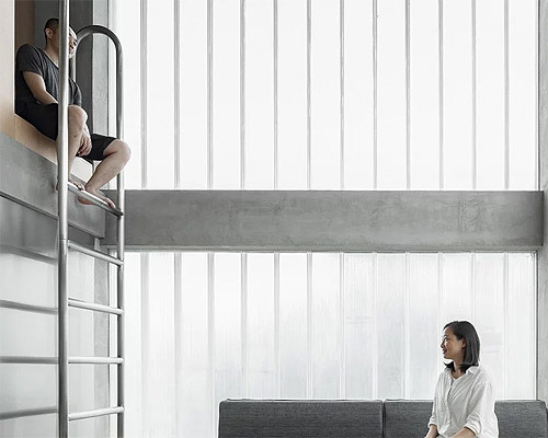 kooo architects brings in light through translucent walls in chinese guesthouse