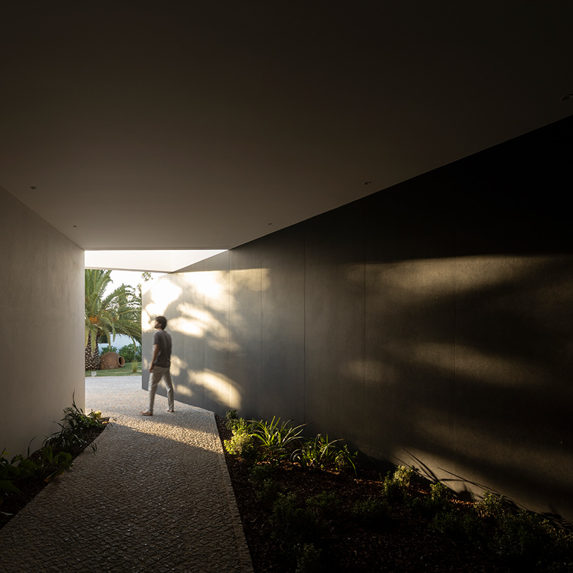 lux mare houses by mário martins are 'two autonomous pieces that complement one another'