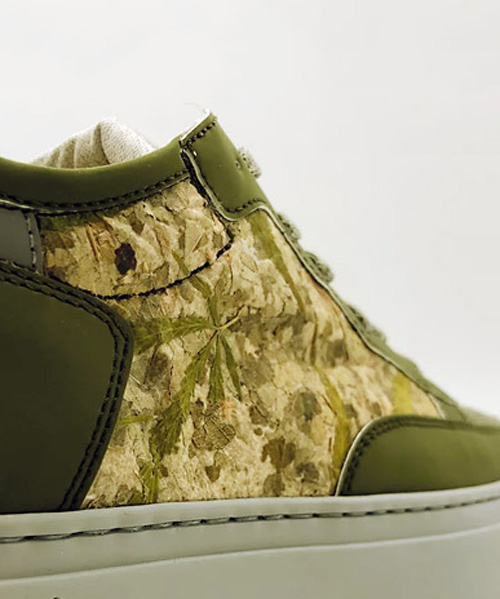 nat-2 creates vegan sneakers made with real cannabis leaves