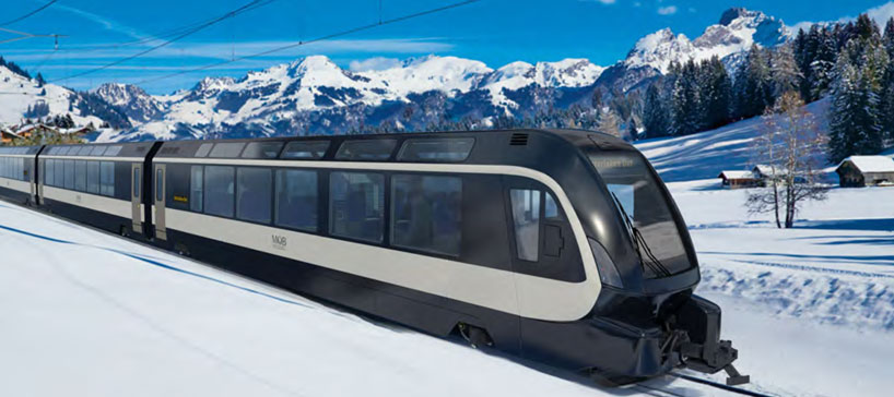 pininfarina designs 'goldenpass express' swiss train with panoramic windows