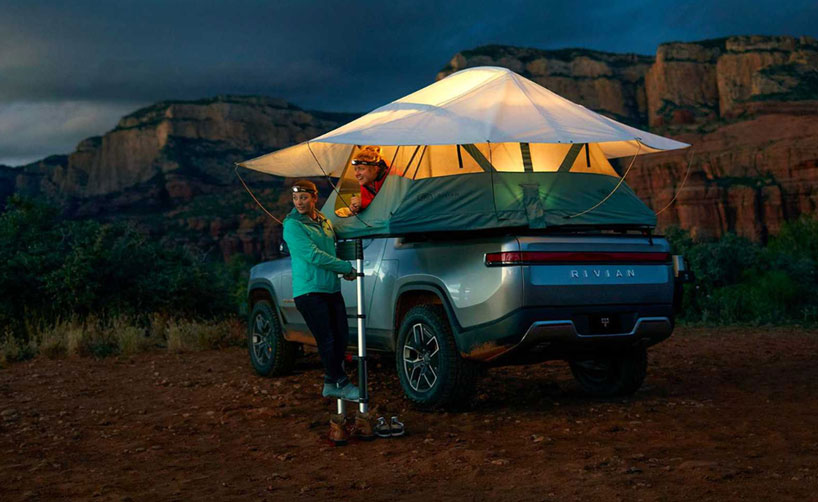 Rivian Adds Pull Out Kitchen Option To Its Electric Pickup