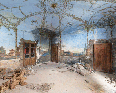 romain veillon travels across europe to photograph fresco paintings in abandoned buildings