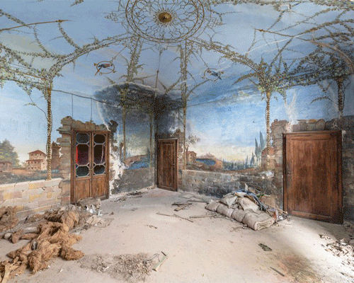 romain veillon travels across europe to photograph fresco paintings in abandoned buildings