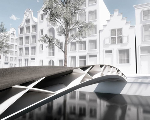 first polymer pedestrian bridge to be 3D printed by royal haskoningDHV, DSM and CEAD