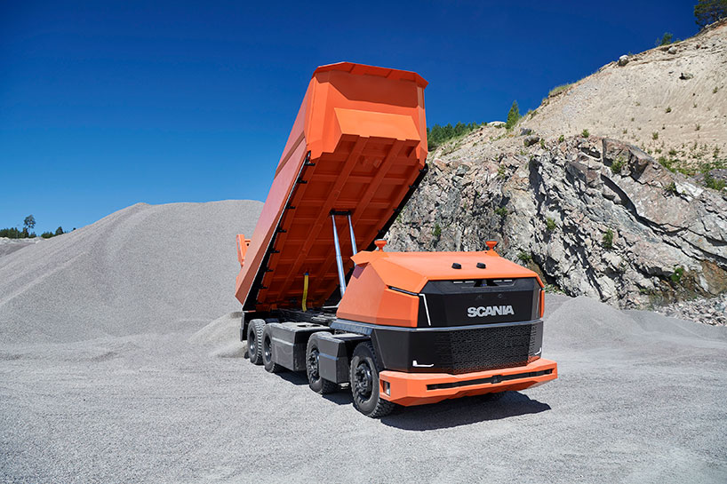 mezzo d'opera cava cantiere AXL SCANIA Scania-AXL-self-driving-truck-designboom-002