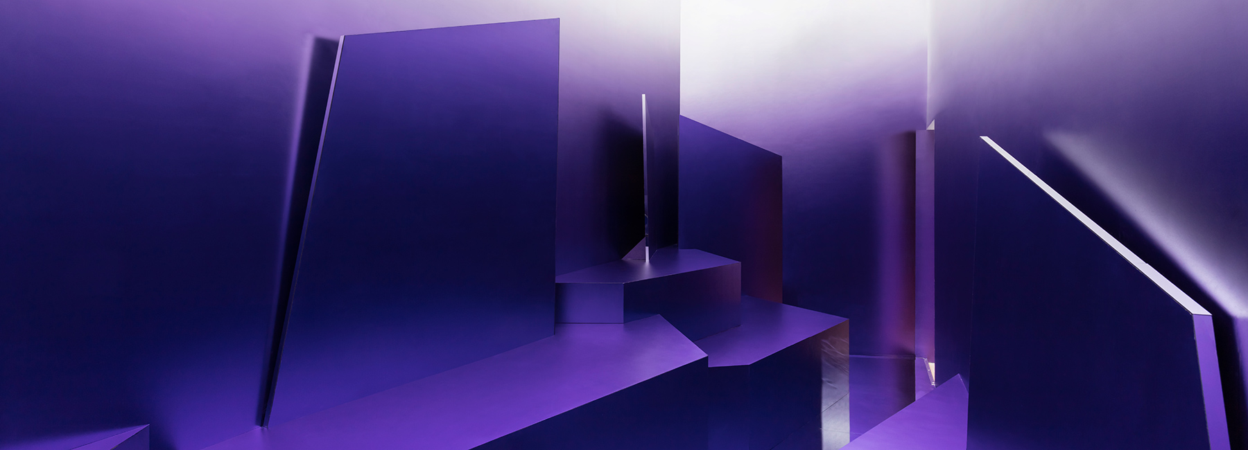 maxim kashin's SKYCHROME creates an abstracted atmosphere in purple