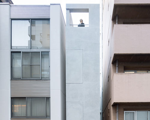 SO&CO completes an ultra-thin, L-shaped office building in tokyo