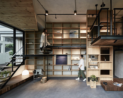 soar design studio mimics a tree house for this residential house in taipei