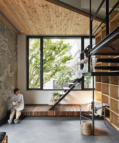 soar design studio mimics a tree house for this residential house in taipei