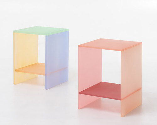 sohyun yun applies traditional korean colors to create the TONE furniture series