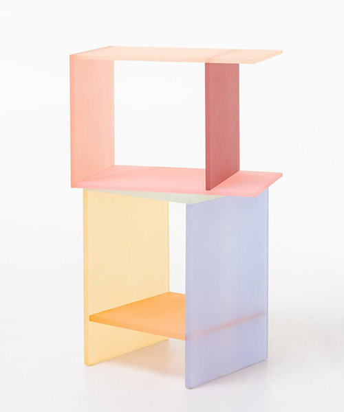 sohyun yun applies traditional korean colors to create the TONE furniture series