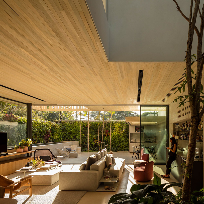 studio AG completes house for young couple with gable roof in sao paulo