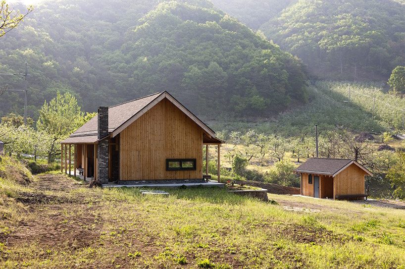 studio_GAON builds a small timber house amid the mountains of south korea designboom
