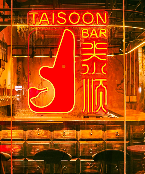 tai soon bar by taste space combines craft beer with red neon lights in bangkok