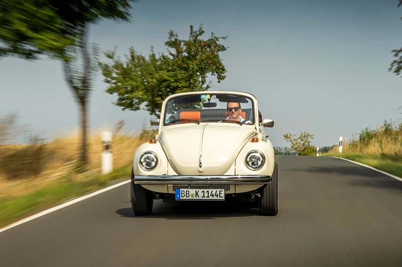 volkswagen electrifies its classic beetle fusing historic charm with future forward mobility