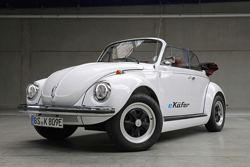 volkswagen electrifies its classic beetle, fusing historic charm with future-forward mobility