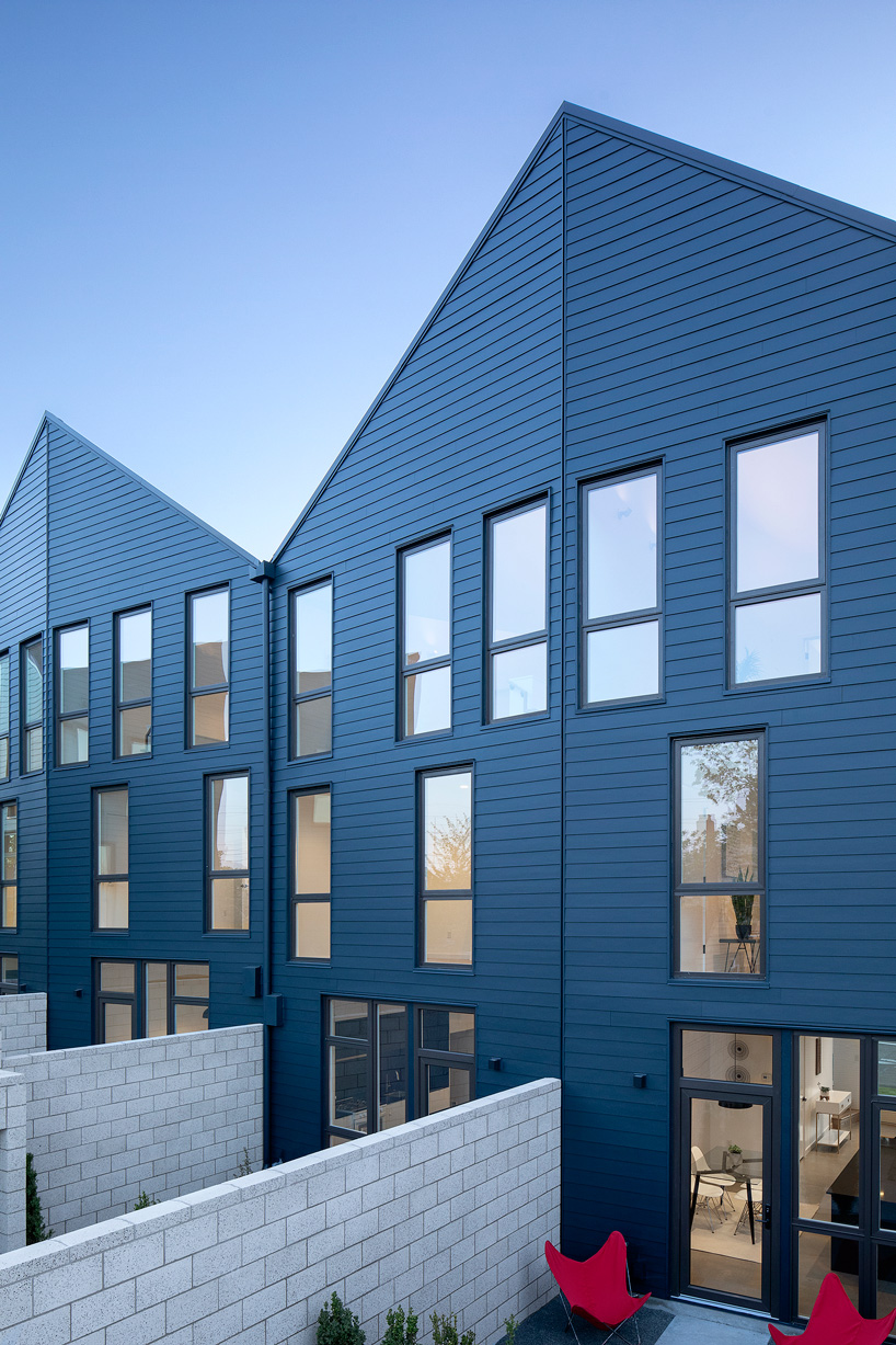 waechter architecture tops residential block in oregon with sculptural origami roof